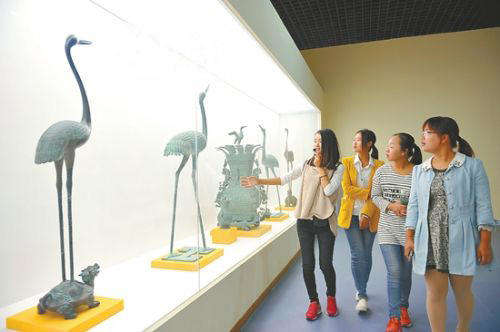 盐城国家级珍禽自然保护区丹顶鹤主题展馆对外开放